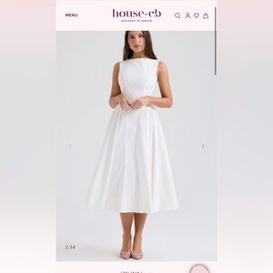 House of CB Ivory Midi Dress